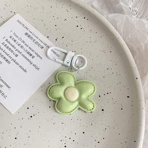 Porte-clés pendentif en caoutchouc acrylique imprimé UV motif floral couleur dopamine, idéal pour la décoration de colliers et de chaînes de téléphone portable – Nouveauté estivale très prisée - Product Image 5