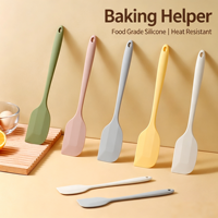 Alat Dapur untuk Memanggang, Spatula Pengikis Lembut dari Karet Alami Food Grade untuk Krim, Kue, Selai, Roti, Pastry, Pengikis Lembut Silikon Besar