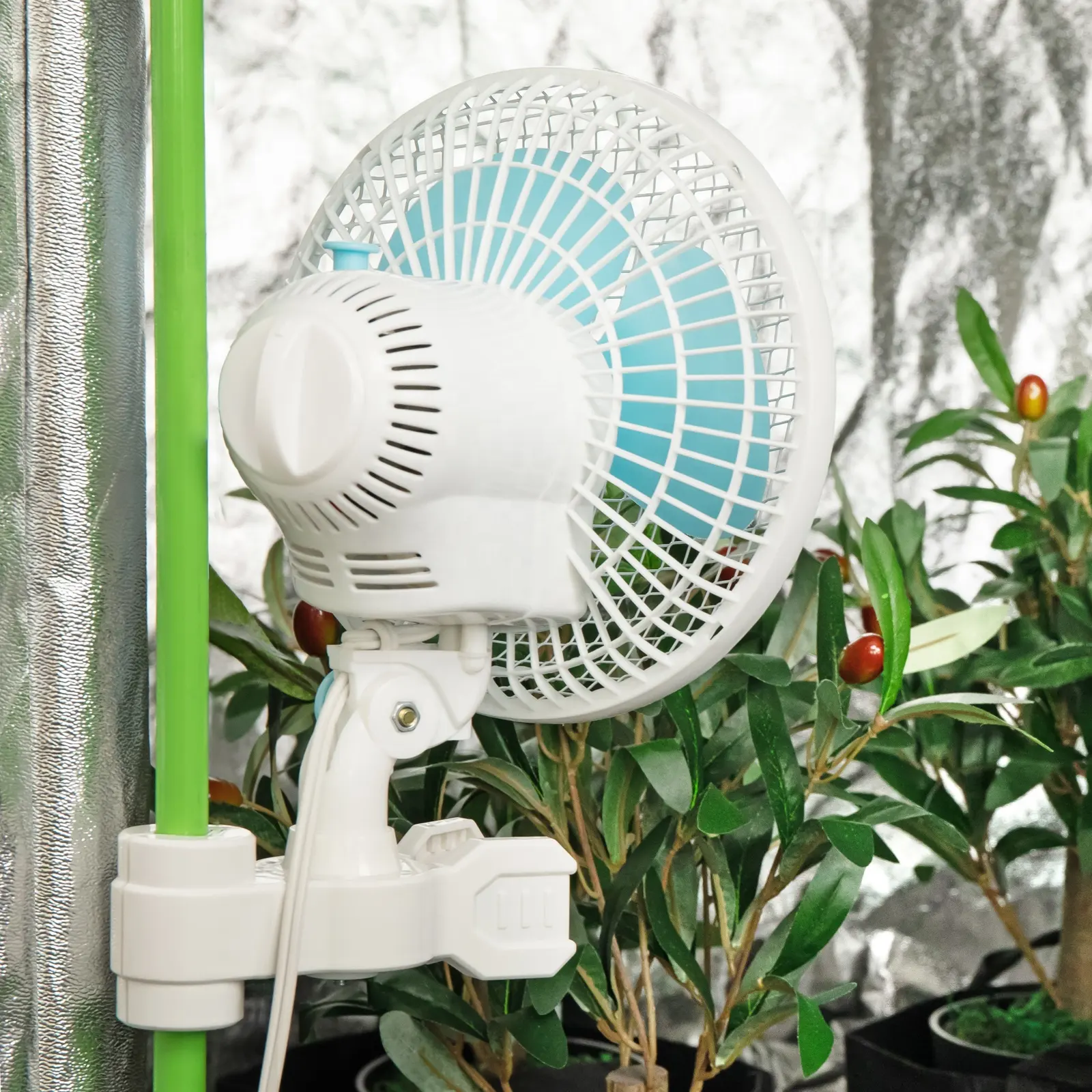 CE Certified 6 Inch Grip Oscillating Clip Fan for Indoor Gardening and Hydroponics with 1-year Warranty