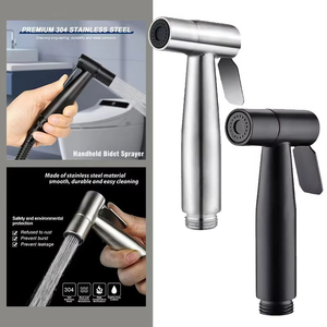 Moderno pulverizador de bidé de mano montado en la pared de acero inoxidable 304 cepillado <span class=keywords><strong>para</strong></span> inodoro, de fabricante. - Product Image 5