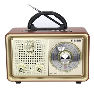 Radio Retro MEIER M110BT AM FM SW de 3 Bandas, Radio Vintage Recargable con Control Remoto - Product Image 1