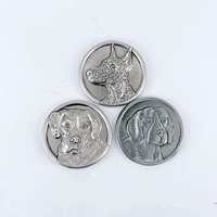 Logotipo de monedas religiosas de moneda de desafío con doble placa de Metal antiguo de Europa para monedas artesanías de metal 3D personalizadas
