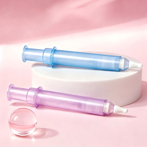 Flacon-seringue sans air pour sérum cosmétique, conteneur transparent de 5 ml et 10 ml, emballage sous vide en forme d'<span class=keywords><strong>injection</strong></span> pour crème contour des yeux et huile essentielle - Product Image 6