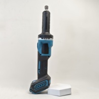 Amoladora Recta Inalámbrica Makit sin Escobillas de 18V con Batería, Abrazadera de 3-8mm y Disco de 38mm para Moldeado Automotriz, Metal y Eliminación de Óxido de Precisión
