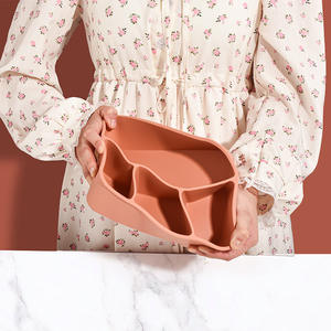 Lonchera bento para niños, se puede personalizar con logotipo, contenedor de alimentos ecológico, plato separador de silicona - Product Image 5