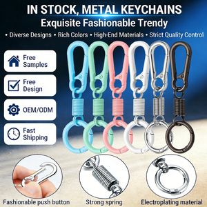 En gros, porte-clés vintage colorés, anneaux en O, fermoirs mignons en forme de <span class=keywords><strong>bonbon</strong></span> et de donut, fermoirs mousquetons, chaînes porte-clés, pour la fabrication de bijoux et de sacs, en stock - Product Image 2