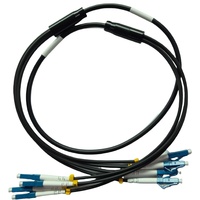 4 Fibres Câble blindé pour l'extérieur et l'intérieur Cordon de raccordement fibre optique Cavalier monomode 9/125 avec connecteur LC UPC à LC UPC
