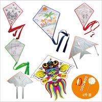 Cerf-volant géant pakistanais en forme d'avion 3D à peindre soi-même, cadeau de haute qualité pour enfants, cerf-volant en diamant, cerf-volant géant blanc