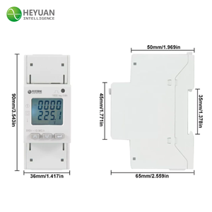 Heyuan DZS100-1S Din Rail gắn RS485 Single phase đa chức năng Power <span class=keywords><strong>Meter</strong></span> phân tích điện kỹ thuật số PV IOT năng lượng <span class=keywords><strong>Meter</strong></span> - Product Image 3