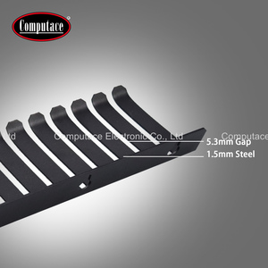 Test Lead Holder 5.3mm Gap Black 2809032mm 1.5mm Thick Steel Flexible Portable Test Cable <b>Rack</b> Wall Mount Organizer - Product Image 4