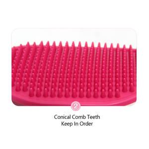 Brosse de massage apaisante en TPR pour chiens et chats, avec poignée annulaire réglable, pour le nettoyage, le toilettage et le bain – Vente en gros - Product Image 4