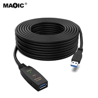 Kabel Ekstensi USB 3.0 Amplify 5M 10M 15M 20M Harga Murah Pria Ke Wanita dengan Penguat Sinyal Kabel Repeater Aktif USB3.0