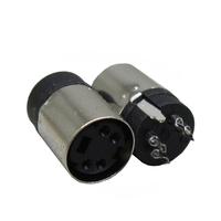 MINI conector Din Circular, 4, 6, 8, 9 pines, hembra, cable de soldadura, negro, redondo, hembra, conector Din, KMDLAX, 4P, 6P, 8P, 9P