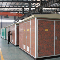 Poste de transformateur compact intelligent intégré pour parc industriel, triphasé 50/60Hz