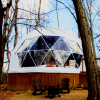 Dômes de glamping géodésiques pour l'hiver, tentes igloo à vendre