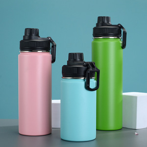 Botella de agua de acero inoxidable de doble capa con color y paquete personalizados, diferentes opciones de tapa, gran capacidad, lista para enviar. - Product Image 3