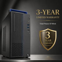 Novo Computador Desktop Linux Pré-carregado Hygon 8 Core com Baixo Ruído, Monitor de 23.8 Polegadas, 8GB, SSD de 512GB, GPU de 2GB, PC Personalizado ODM