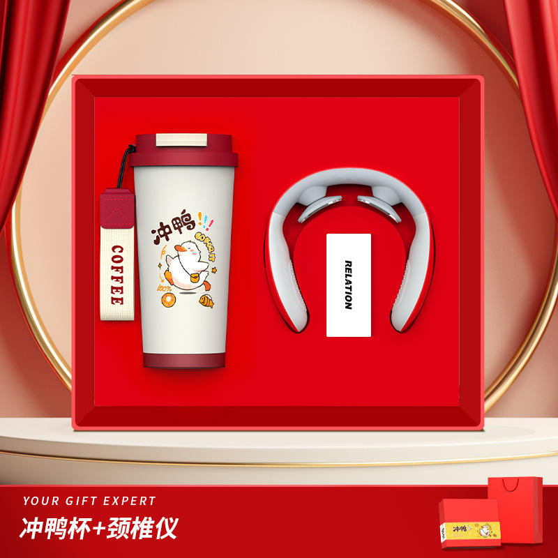 [Ensemble deux pièces édition spéciale] Masseur de colonne cervicale Lily of the Valley Cup (rouge)