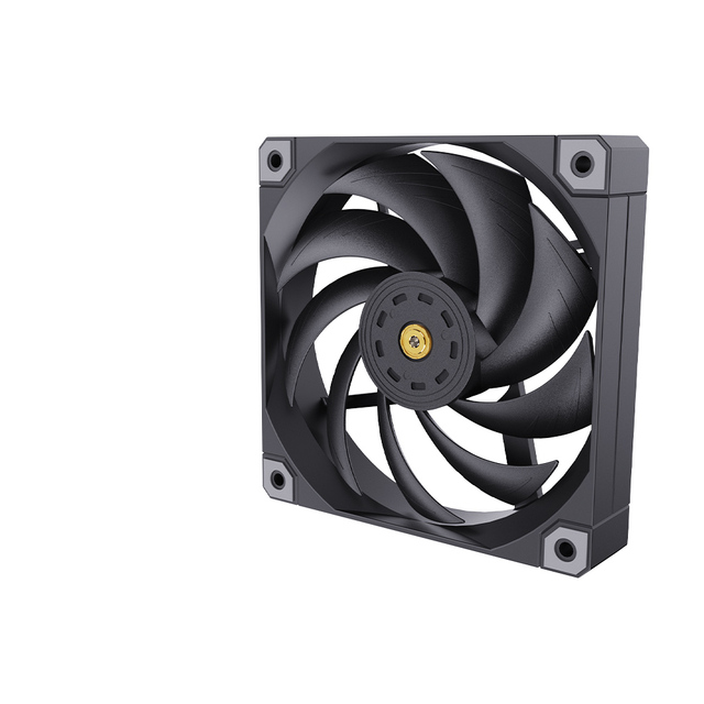 SNOWMAN 120mm Acoustic Foam Mounted PWM Fan Non LED Further Reduces Vibration Transfer to PC Case Panels