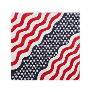 American Flag Cotton <b>Square</b> <b>Handkerchief</b> Pet Triangle <b>Scarf</b> Dog Neck Warmer - Product Image 3