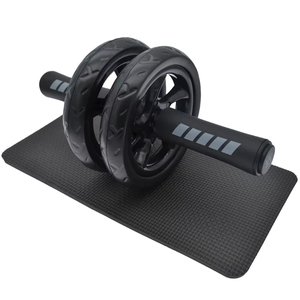 Rouleau abdominal de qualité supérieure, équipement de fitness, roue abdominale double silencieuse et antidérapante de 15 cm, pour exercices abdominaux, entraînement musculaire en salle de sport - Product Image 2