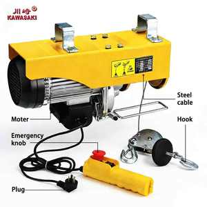 Palans électriques à câble micro 400-800 kg avec câble métallique de 12 mètres, légers, pour levage en construction - Product Image 2