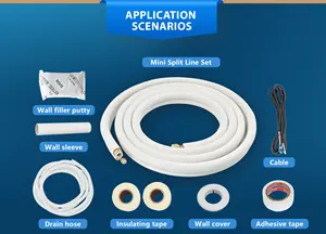 Scottfrio Ac Installation Kit Insulated Copper Pipe Air Conditioner 120C Insulated Copper Pipe