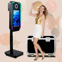 Cabina de Fotos DSLR Eléctrica Fácil de Instalar con Motor Integrado, Cabina de Fotos con Cámara y Ángulo Elevado para Selfies