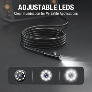 <span class=keywords><strong>Endoscope</strong></span> à double objectif <span class=keywords><strong>Teslong</strong></span>, caméra d'inspection mécanique, sonde flexible à fibre optique, pour l'automobile/HVAC - Product Image 5