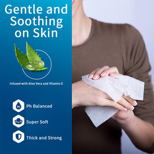 Lingettes humides biodégradables jetables OEM pour le nettoyage des toilettes, lingettes humides organiques sensibles antibactériennes pour adultes - Product Image 6