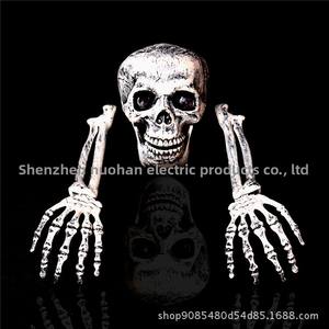 Décorations <span class=keywords><strong>de</strong></span> fête d'Halloween pour adultes en plastique, style ancien et prospère, ornements <span class=keywords><strong>de</strong></span> tête <span class=keywords><strong>de</strong></span> crâne et <span class=keywords><strong>de</strong></span> <span class=keywords><strong>main</strong></span> <span class=keywords><strong>de</strong></span> <span class=keywords><strong>squelette</strong></span> simulés, accessoires <span class=keywords><strong>de</strong></span> fantôme effrayants - Product Image 6