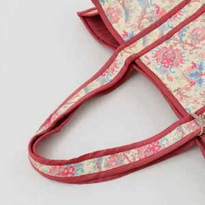 Bolso de mano acolchado de algodón estilo bohemio retro indio, ecológico, con cierre de cremallera personalizado, estampado, para otoño - Product Image 6