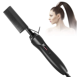 Lisseur de cheveux, <span class=keywords><strong>brosse</strong></span> <span class=keywords><strong>chauffante</strong></span> lissante, fer à <span class=keywords><strong>lisser</strong></span> et à boucler électrique - Product Image 4