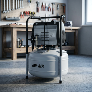Compresseur d'air sans huile Jun-Air 302-25B-50, portable, à mouvement alternatif, alimenté en courant alternatif - Product Image 3