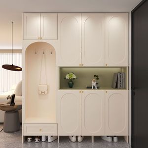 <span class=keywords><strong>Meuble</strong></span> à chaussures de luxe léger <span class=keywords><strong>avec</strong></span> tabouret intégré, <span class=keywords><strong>meuble</strong></span> <span class=keywords><strong>d</strong></span>'<span class=keywords><strong>entrée</strong></span> haut en bois massif moderne pour salon et maison - Product Image 3