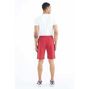 Shorts décontractés pour homme Alfred Red, taille moyenne, coton respirant, coupe standard, taille S - Product Image 5