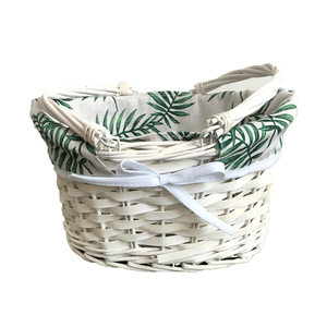 Set mit 3 weißen Korb körben mit Griff für die Küche und Weihnachts geschenk - Product Image 6