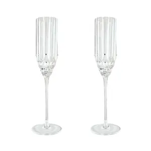 Taças de cristal para bolo de diamantes 200ml, taças champanhe elegantes para casamento