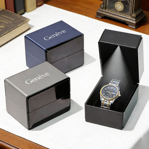 Boîte à montres haut de gamme Xinsheng avec lumières LED, adaptée à l'emballage et à l'exposition de montres pour hommes et femmes, en stock - Product Image 5