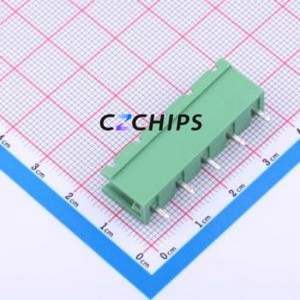 DB2EV-7.62-5P-GN Plug-in Terminal Block Through hole,P=7.62mm Connector Board-to-Board / Socket - Open 1x5P 7.62mm Green - Product Image 2