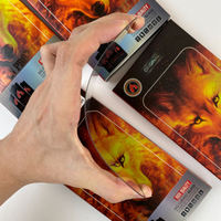 Pelindung Layar Kaca Tempered Anti-Statik Fire Wolf untuk iPhone 11 12 13 14 15 Pro Max 16 17 Air