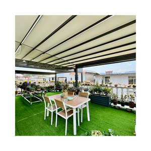 Tenda <span class=keywords><strong>da</strong></span> Sole Retrattile Motorizzata per Esterni, Impermeabile, con Telaio in Alluminio e Sensore Vento/Pioggia, per Casa e Ristorante, Tessuto Resistente - Product Image 4