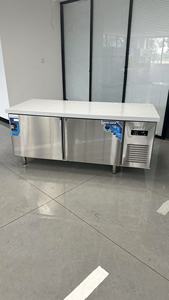 Réfrigérateur de travail sous comptoir en acier inoxydable commercial pour plan de travail multifonctionnel avec congélateur pour cuisine de restaurant - Product Image 4