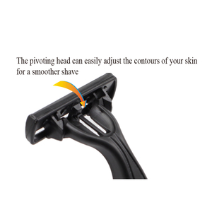 Dao Cạo Dùng Một Lần Cho Khách Sạn <span class=keywords><strong>3</strong></span> Lưỡi Dao Cạo Râu Thời Trang Dụng Cụ Với Dao Cạo Nhựa Bôi Trơn - Product Image 3