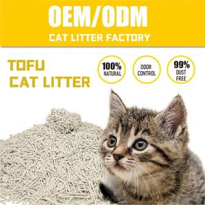Litière pour chat en tofu en gros, usine OEM, fournisseur de litière pour chat en Chine - Product Image 1