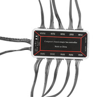 Contrôleur Hub LED RVB MANMU pour PC Gaming, Synchronisation Lumineuse, Ventilateur de Boîtier 6 Broches, Contrôleur ARGB avec Télécommande RF Sans Fil