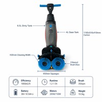 Autolaveuse électrique commerciale à double disque, autolaveuse automatique à batterie pour sols