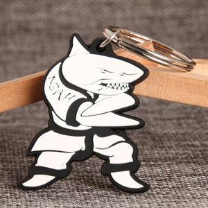 Miễn phí Mock up mềm dễ thương màu cao su tùy chỉnh quảng cáo Logo Silicone Keyring cao su cá nhân 3D tùy chỉnh Keychain - Product Image 1