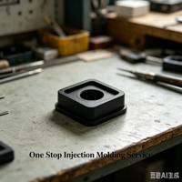 Cetakan Injeksi Cepat QD Rapid Tooling untuk Casing Elektronik Industri dari Bahan ASA POM PA66 ABS PC, Bagian Plastik Presisi