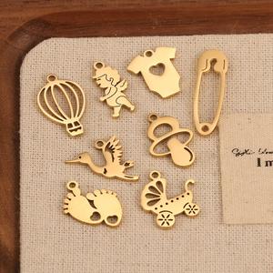 Оптовая продажа, из нержавеющей стали, Полированные Подвески, Любовный дом, соски, ангел, детская коляска, Подвески для изготовления ювелирных изделий, серьги, ожерелье, ремесла - Product Image 4